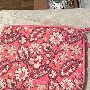 Vera Bradley Pink & white laptop bag